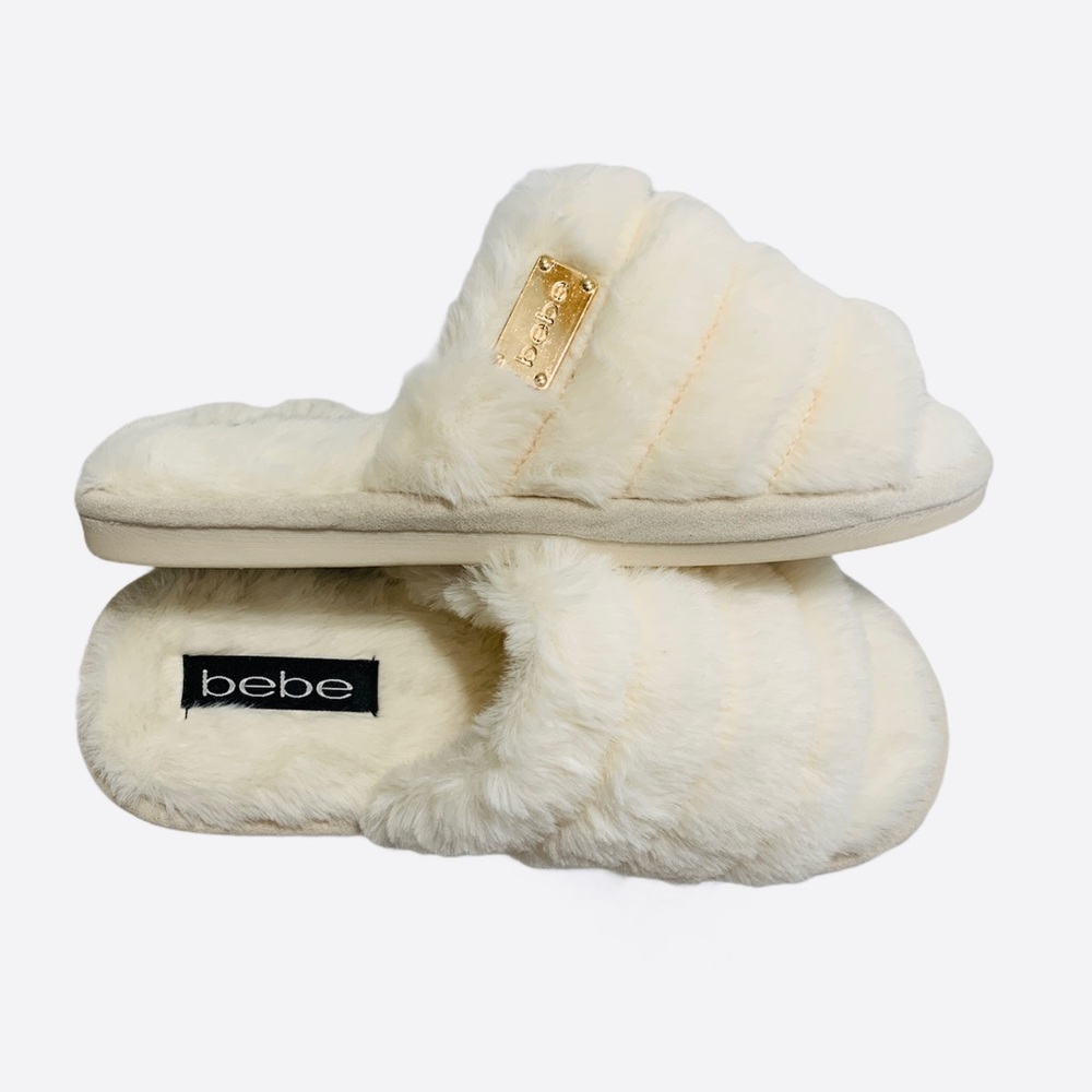 Bebe Faux Fur Slippers